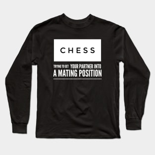 Chess mating position Long Sleeve T-Shirt